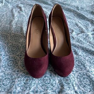 Maroon heels